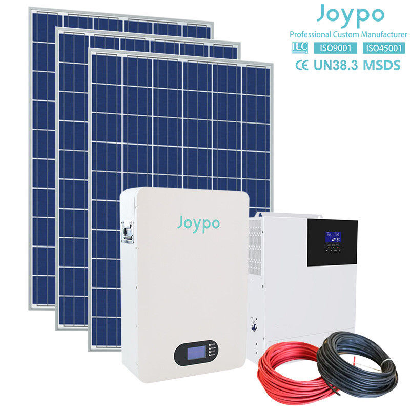 Bateria de parede de energia solar 51.2V 5KWH Bateria LiFePO4 com BMS inteligente e display
