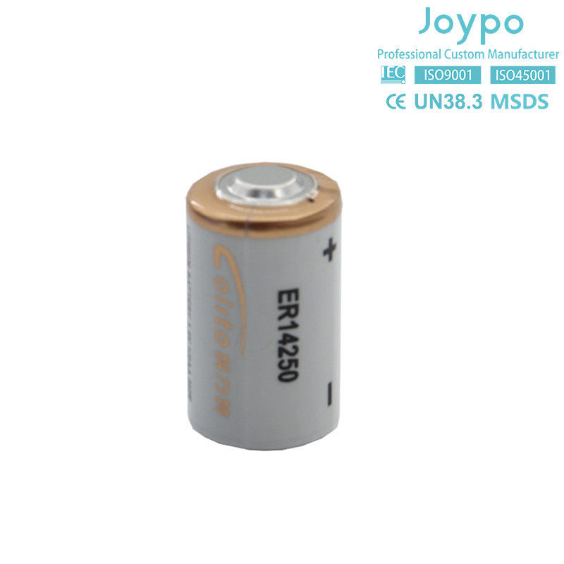 Bateria de lítio descartável ER14250 3.6V 1.2Ah Célula de lítio para medidor de eletricidade