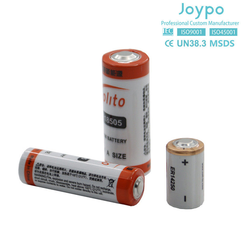 Bateria de lítio descartável ER14250 3.6V 1.2Ah Célula de lítio para medidor de eletricidade
