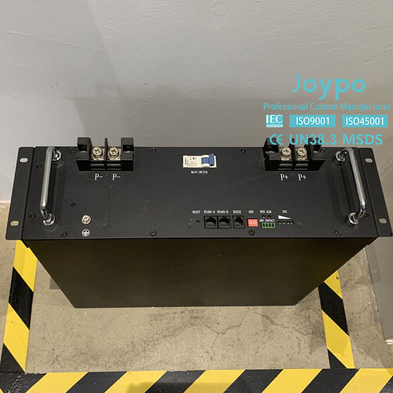 Joypo 5120Wh 51.2V 100Ah Bateria de armazenamento de lítio LiFePO4 para sistema de energia solar