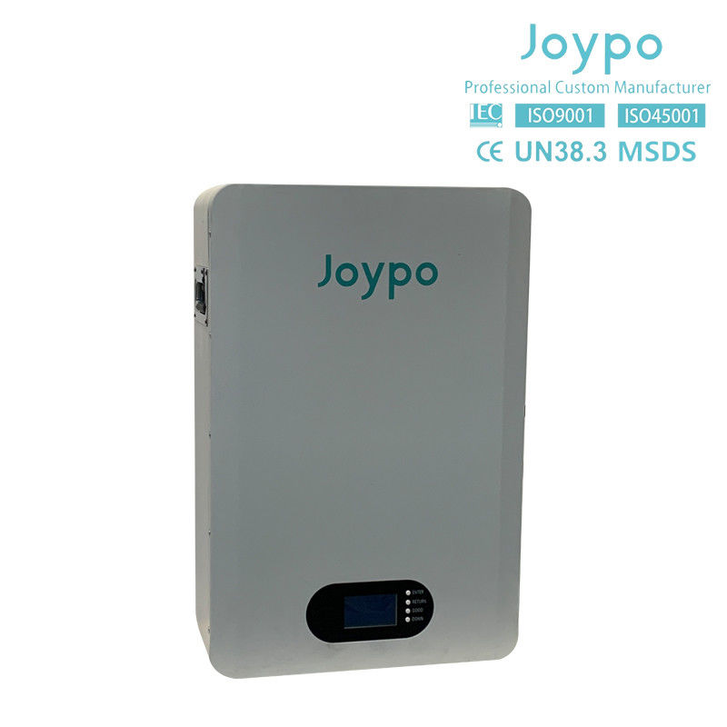 Bateria recarregável Joypo montada na parede 5KWH 10KWH LiFePO4 para armazenamento de energia solar
