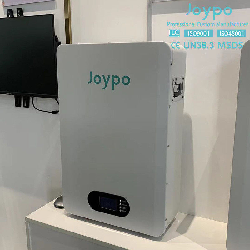 Joypo 51.2V 100Ah 200Ah Bateria doméstica de backup Bateria solar Unidades de armazenamento para painéis solares