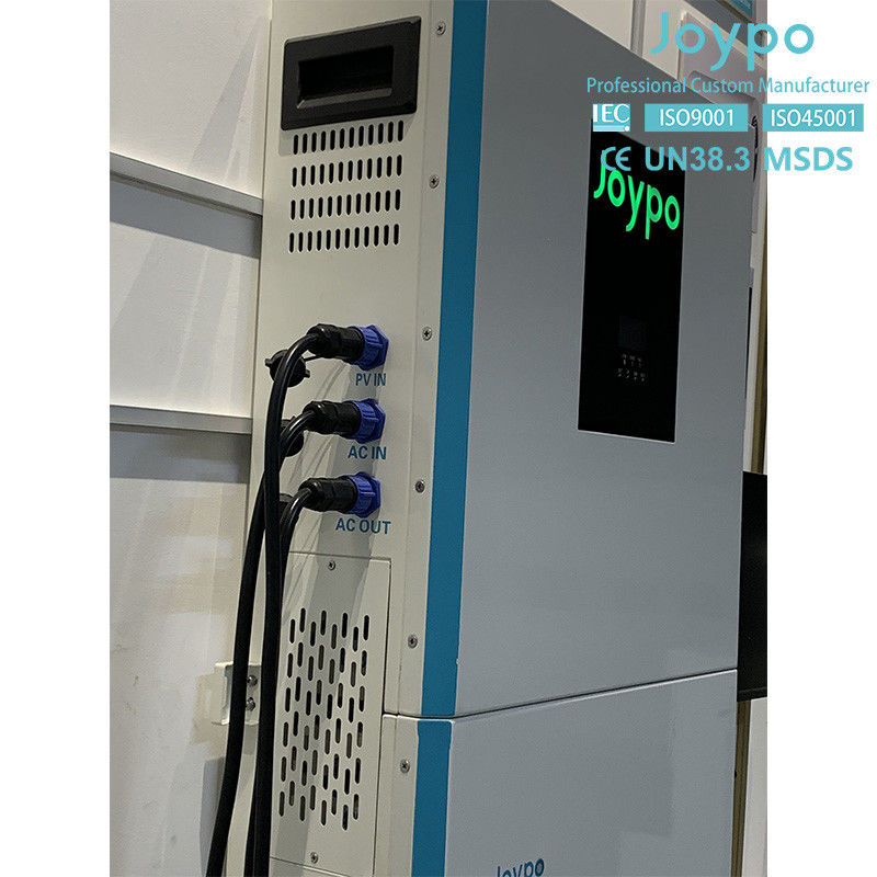 Home Sistema de armazenamento de energia solar inversor de fase única e armazenamento de bateria 51.2V