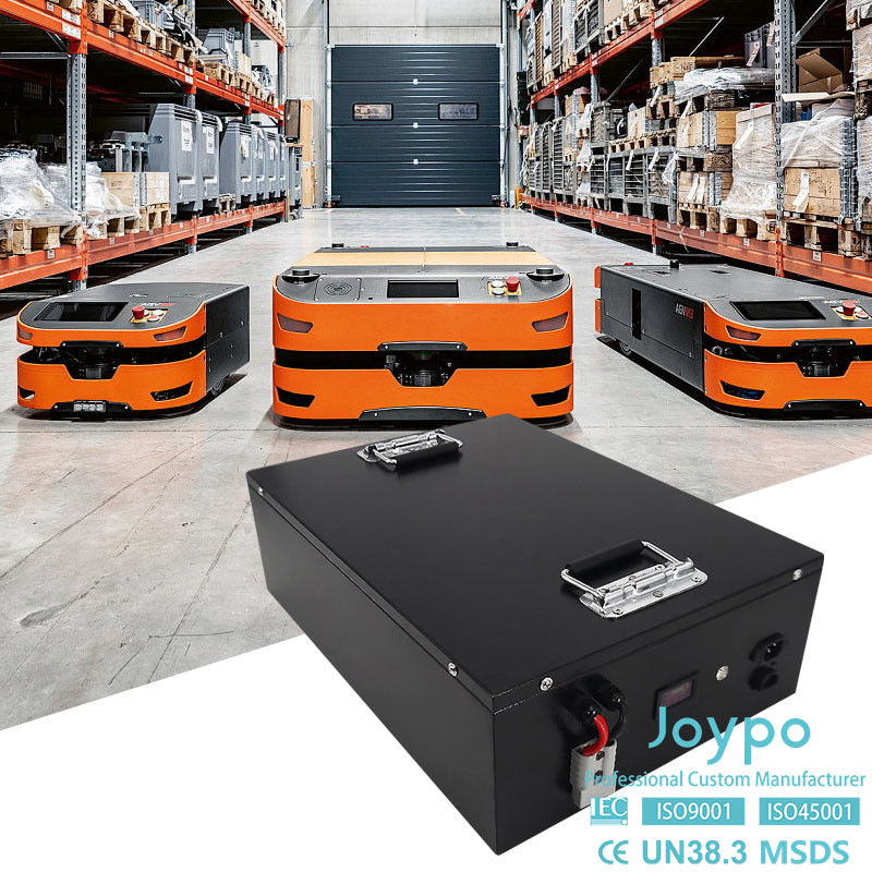 Bateria de lítio LFP 24V 200Ah para robôs móveis AGV AMR Nível de resistência à água IP65