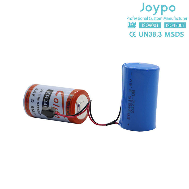 ER34615M Bateria de Cloreto de Tionil de Lítio 3.6V 14500MAh Tipo espiral não recarregável
