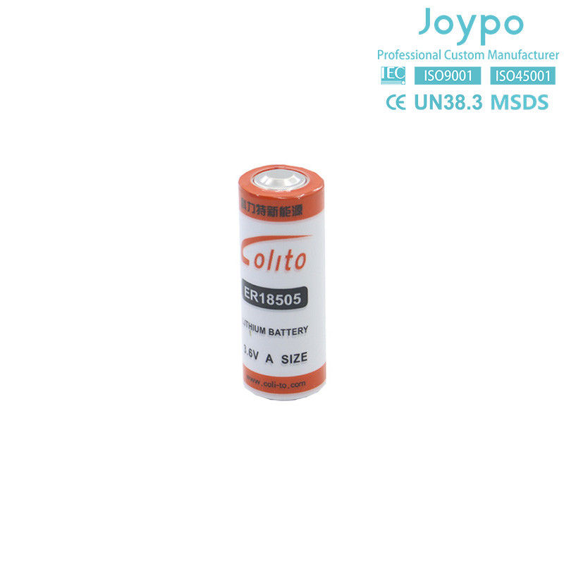 ER18505M Célula de bateria de lítio não recarregável 3.6V 3000mah Tipo espiral de alta densidade de energia