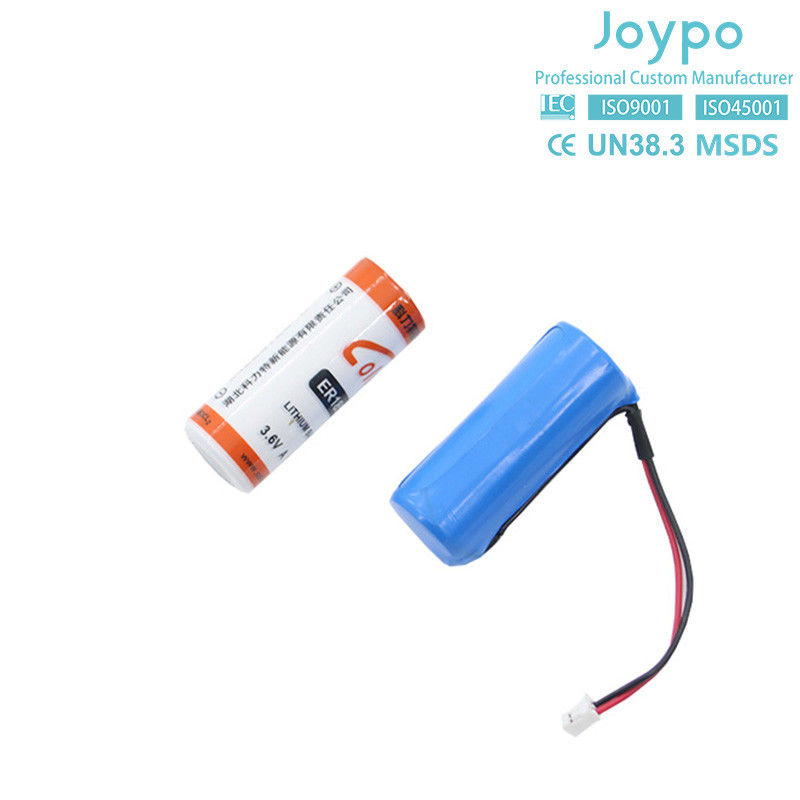 ER18505M Célula de bateria de lítio não recarregável 3.6V 3000mah Tipo espiral de alta densidade de energia