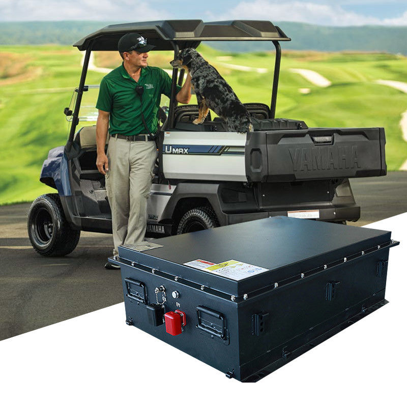 Club Car Golf Cart Bateria de lítio 125Ah 51.2V LiFePO4 Bateria 4000 vezes Vida útil do ciclo