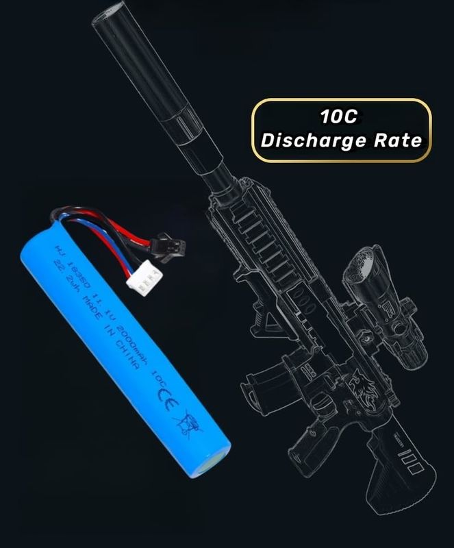 3S 11.1V 2000mAh Bateria Li-Ion Para Eletrodomésticos Bastão de Bola de Gel de Água
