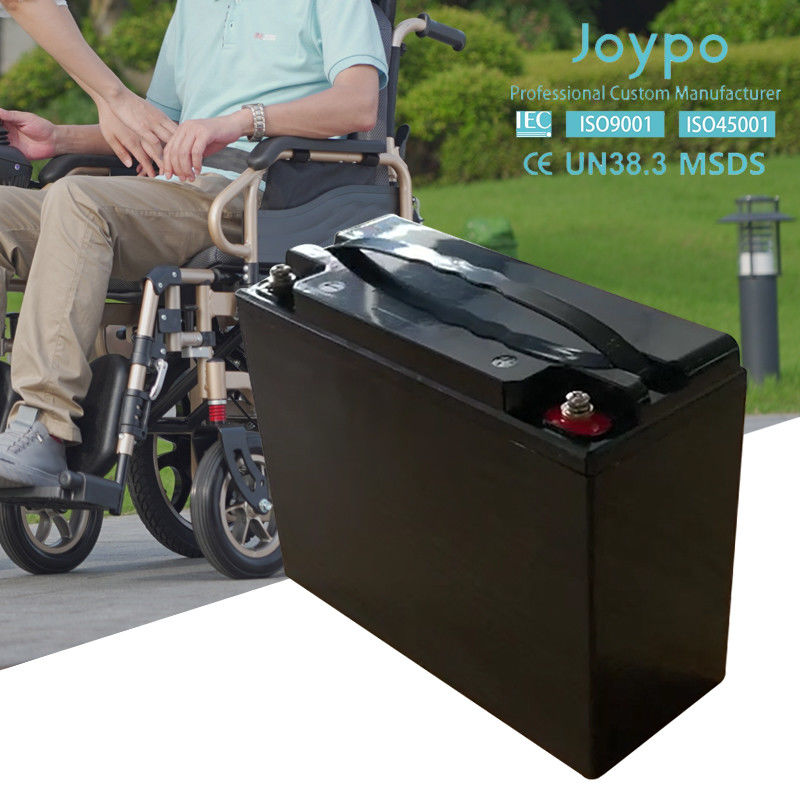 Bateria de cadeira de rodas de lítio 12V 10Ah Peso leve Ciclo profundo para cadeira de energia elétrica