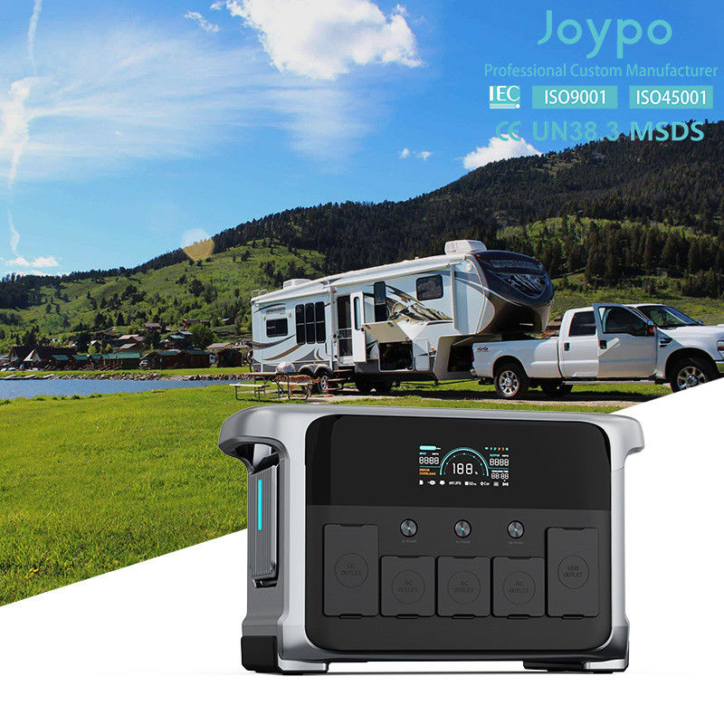 Bateria portátil de íons de lítio 1200W Energia solar para festas ao ar livre e acampamento