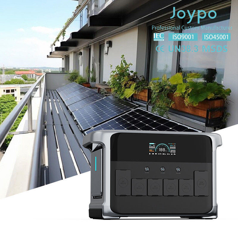 LiFePO4 Bateria 2400W Sistema de alimentação UPS 2kva 110V 220V Gerador solar para habitação silenciosa