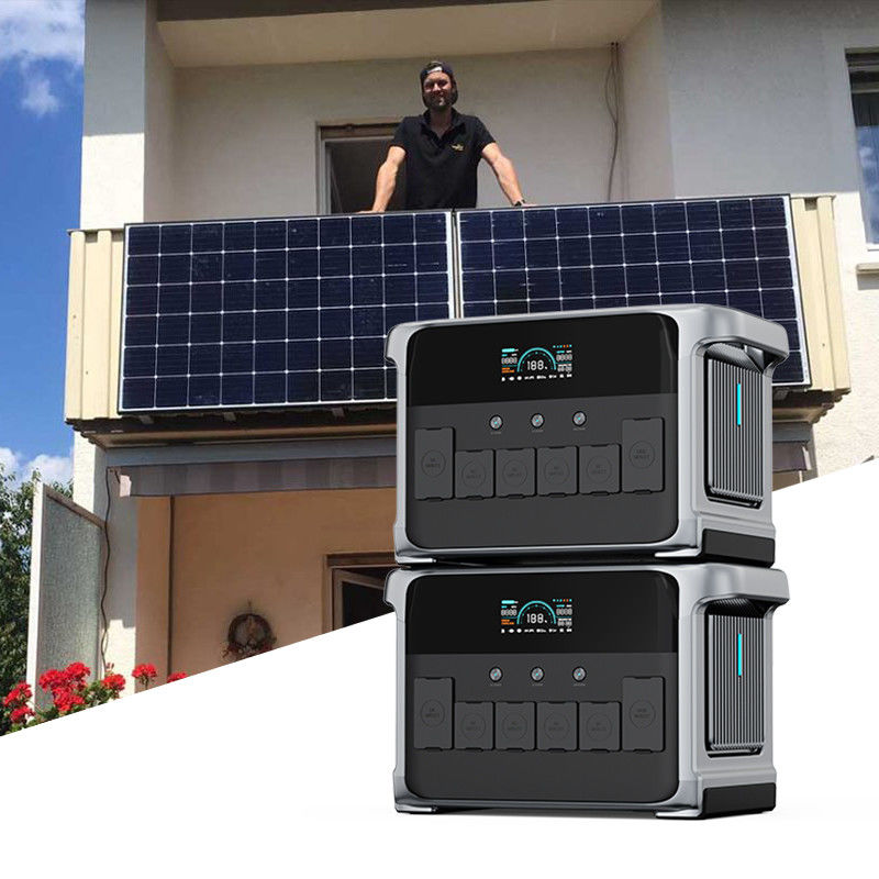 Joypo 2160Wh 2400W geradores solares portáteis fora da rede para sistema solar de varanda